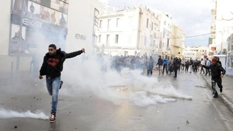 Disturbios en T&uacute;nez