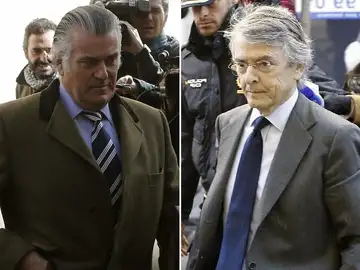 Luis Bárceras y Jorge Trías Sagnier entrando en los juzgados Luis Bárceras y Jorge Trías Sagnier entrando en los juzgados