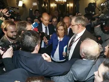 La ministra de Sanidad Ana Mato, a su llegada a un acto en el Senado La ministra de Sanidad Ana Mato, a su llegada a un acto en el Senado