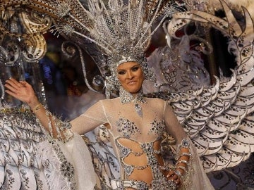 La candidata Soraya Rodríguez, reina del Carnaval de Tenerife.