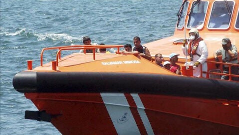 Un barco de Salvamento Mar&iacute;timo en la Regi&oacute;n de Murcia