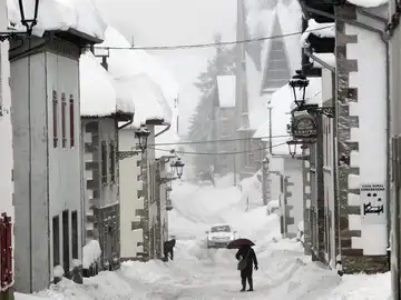 Nevadas en un pueblo de Navarra Nevadas en un pueblo de Navarra