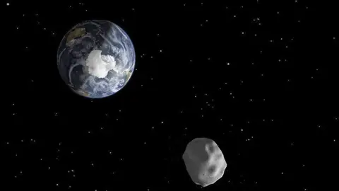 Un asteroide, muy cerca de la Tierra (archivo) Un asteroide, muy cerca de la Tierra (archivo)