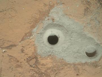 La perforación del Curiosity en Marte