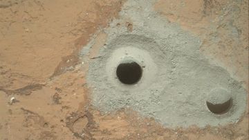 La perforación del Curiosity en Marte
