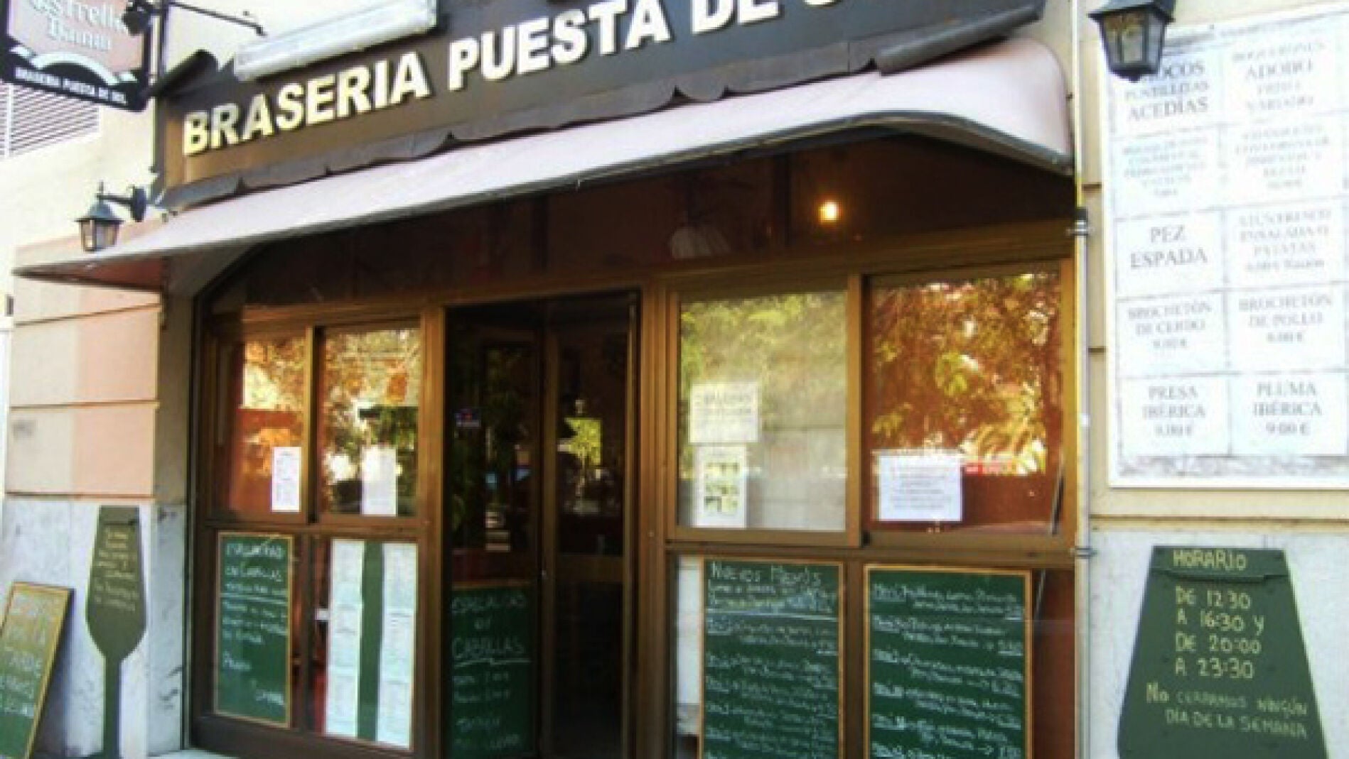 Fachada del restaurante.