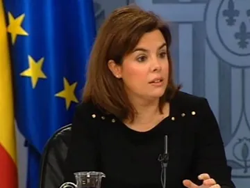 Soraya Sáenz de Santamaría en rueda de prensa Soraya Sáenz de Santamaría en rueda de prensa