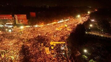 Más de 50.000 personas en la manifestación de Bangladesh