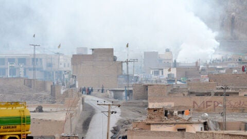 Escenario del atentado en Pakist&aacute;n