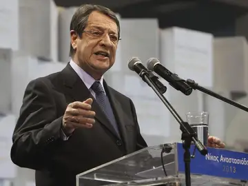 El conservador Nikos Anastasiadis El conservador Nikos Anastasiadis