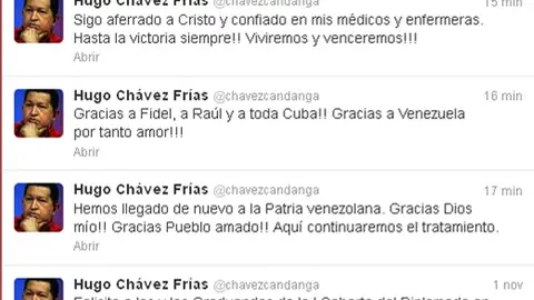 Twitter de Hugo Chávez Twitter de Hugo Chávez