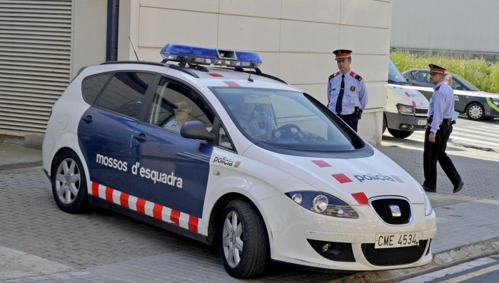 Un coche de los Mossos d'Esquadra, en un suceso.