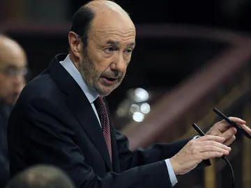 Rubalcaba, en su discurso Rubalcaba, en su discurso