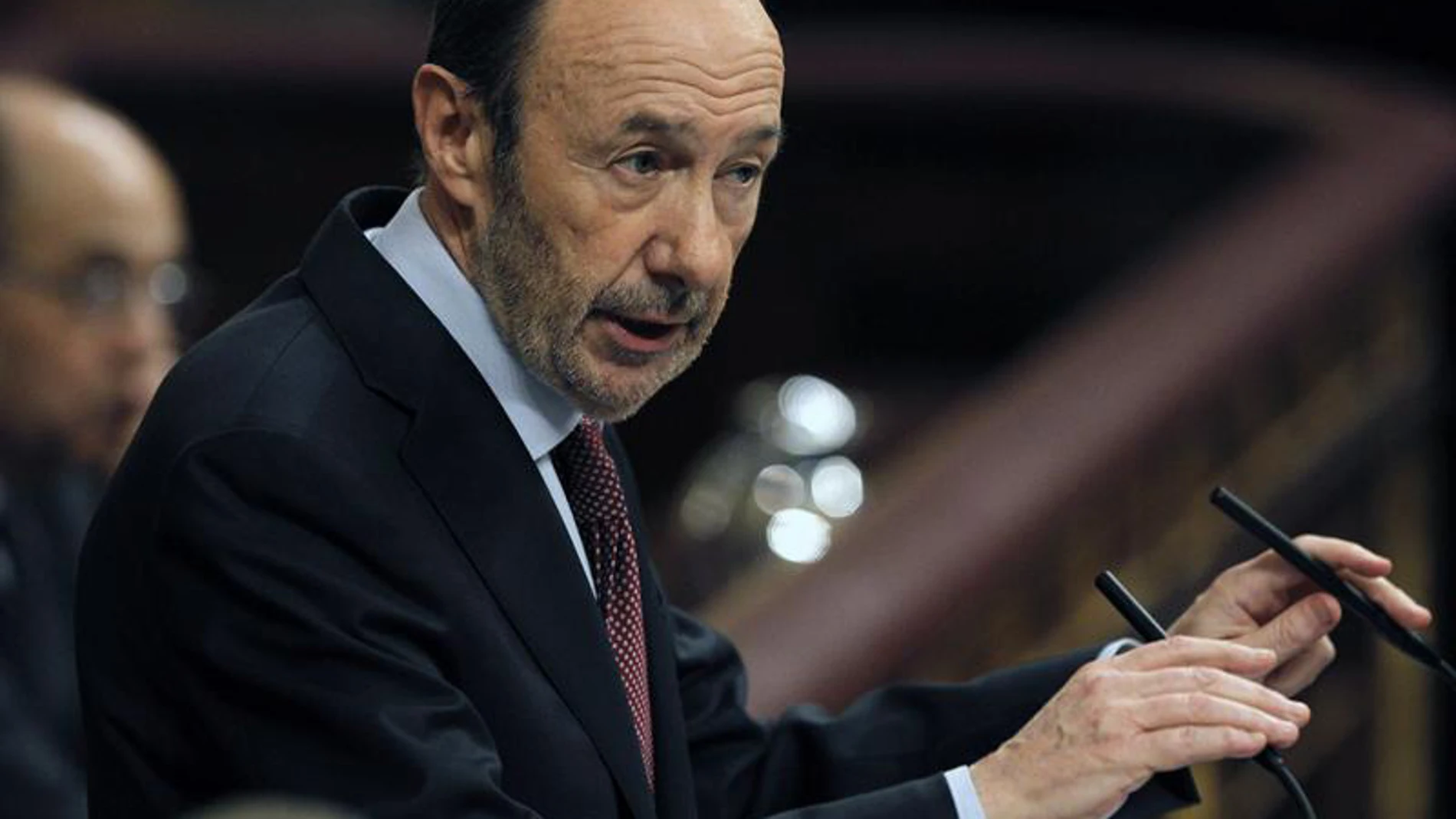 Rubalcaba, en su discurso Rubalcaba, en su discurso