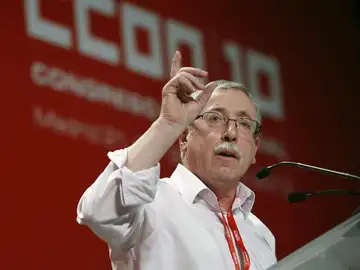 El secretario general saliente de CCOO, Ignacio Fernández Toxo, El secretario general saliente de CCOO, Ignacio Fernández Toxo,