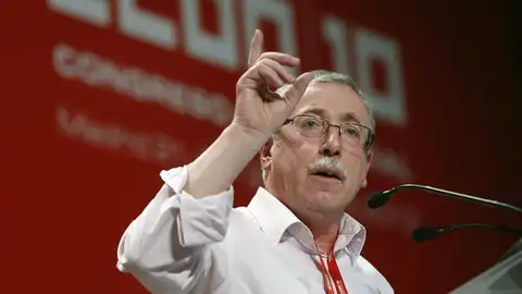 El secretario general saliente de CCOO, Ignacio Fernández Toxo, El secretario general saliente de CCOO, Ignacio Fernández Toxo,