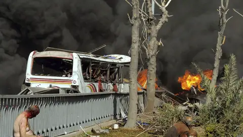 Atentado con coche bomba en Damasco Atentado con coche bomba en Damasco
