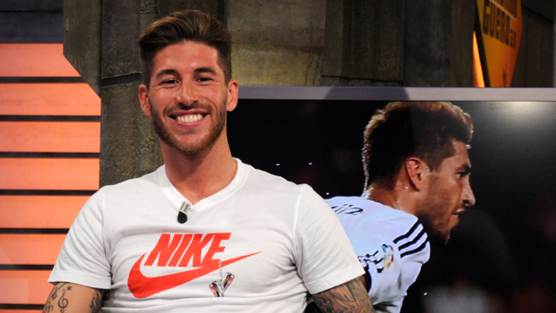 Sergio Ramos se divierte en El Hormiguero