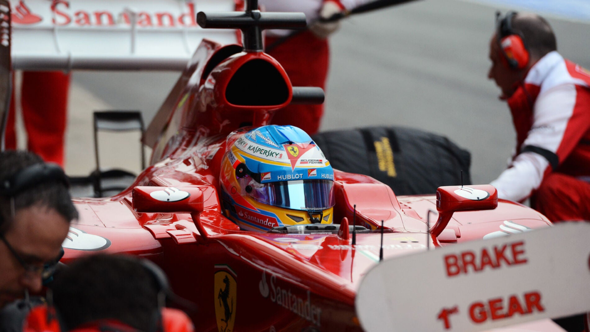 Pit stop de Alonso en Montmel&oacute;
