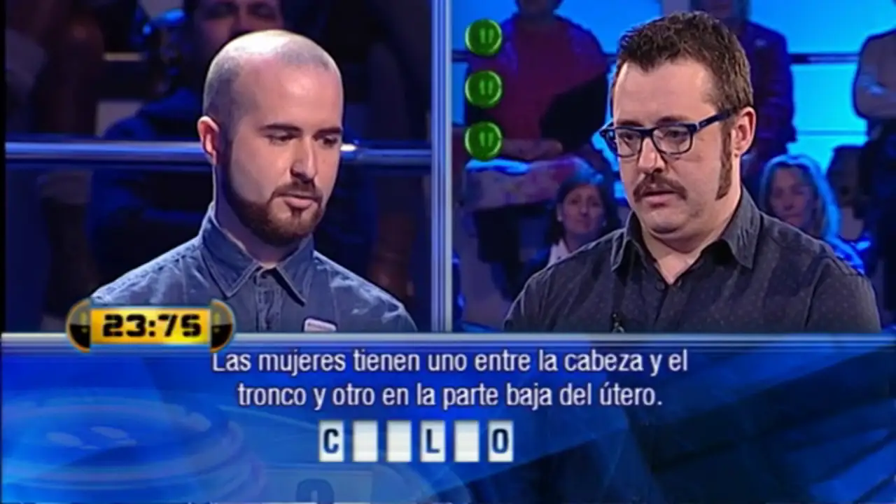 'El cabello' que está entre la cabeza y el tronco