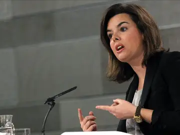 La vicepresidenta del Gobierno, Soraya Sáenz de Santamaría La vicepresidenta del Gobierno, Soraya Sáenz de Santamaría