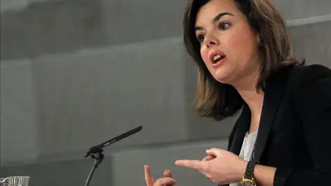 La vicepresidenta del Gobierno, Soraya Sáenz de Santamaría La vicepresidenta del Gobierno, Soraya Sáenz de Santamaría