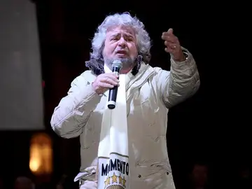 El líder del Movimiento Cinque Stelle, Beppe Grillo El líder del Movimiento Cinque Stelle, Beppe Grillo