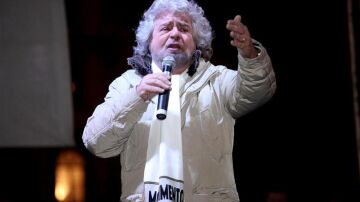 El líder del Movimiento Cinque Stelle, Beppe Grillo