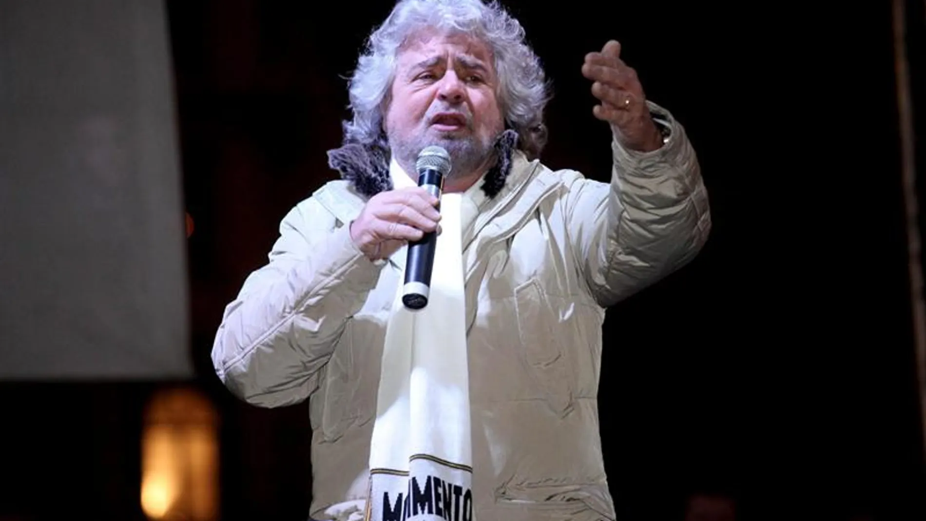El líder del Movimiento Cinque Stelle, Beppe Grillo El líder del Movimiento Cinque Stelle, Beppe Grillo