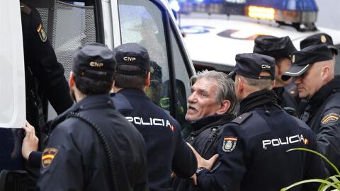 Montes Neiro, en el momento de su traslado a los juzgados de Marbella