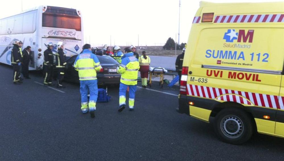 Accidente en la A-5 en Madrid