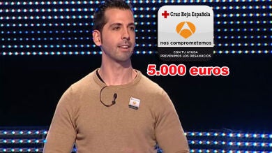 5000 euros para su mujer y para la Campaña Solidaria