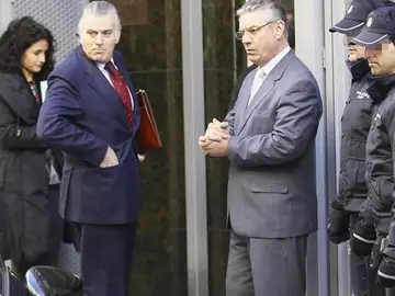 A su llegada en la Audiencia Nacional A su llegada en la Audiencia Nacional