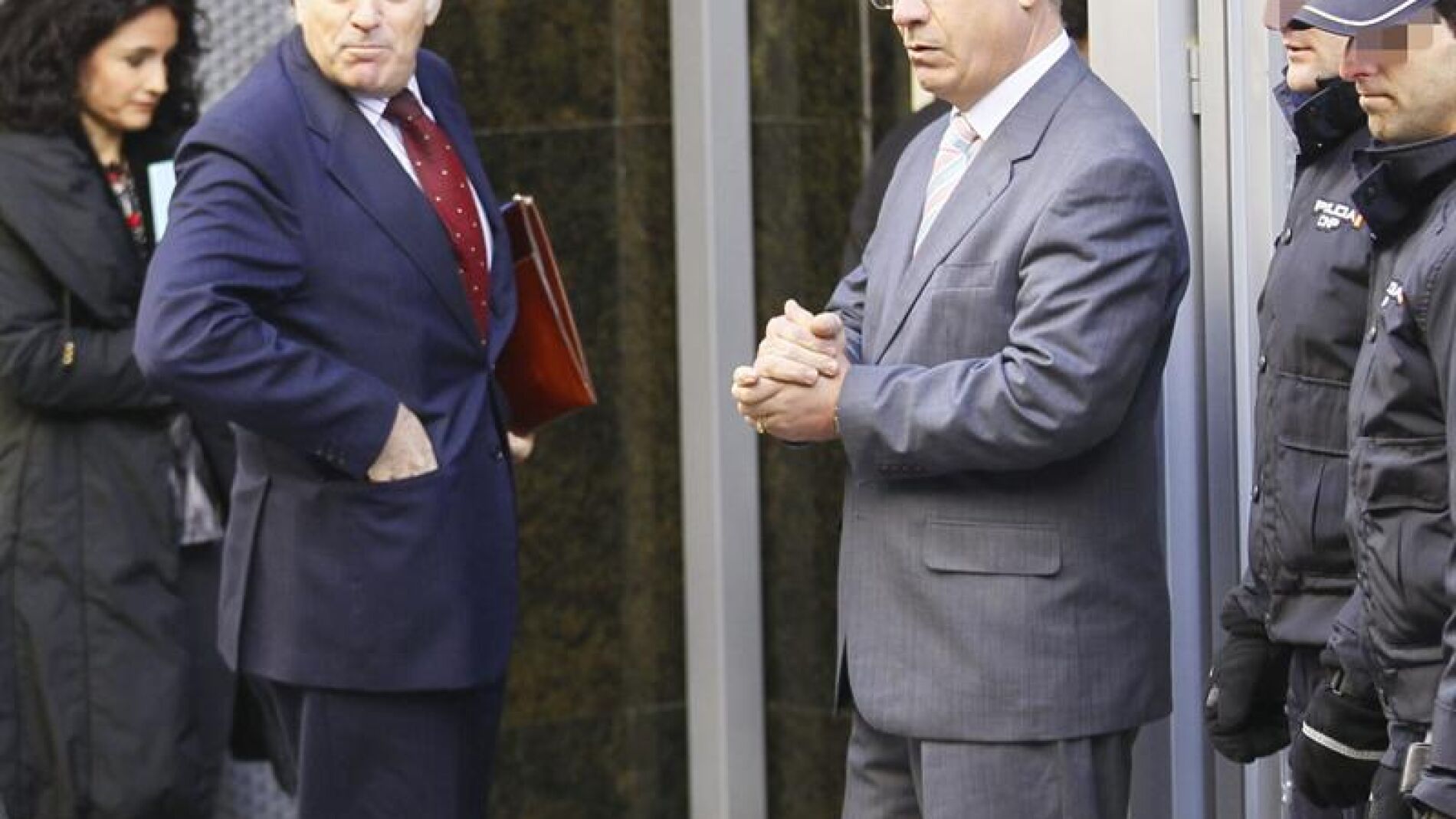 A su llegada en la Audiencia Nacional