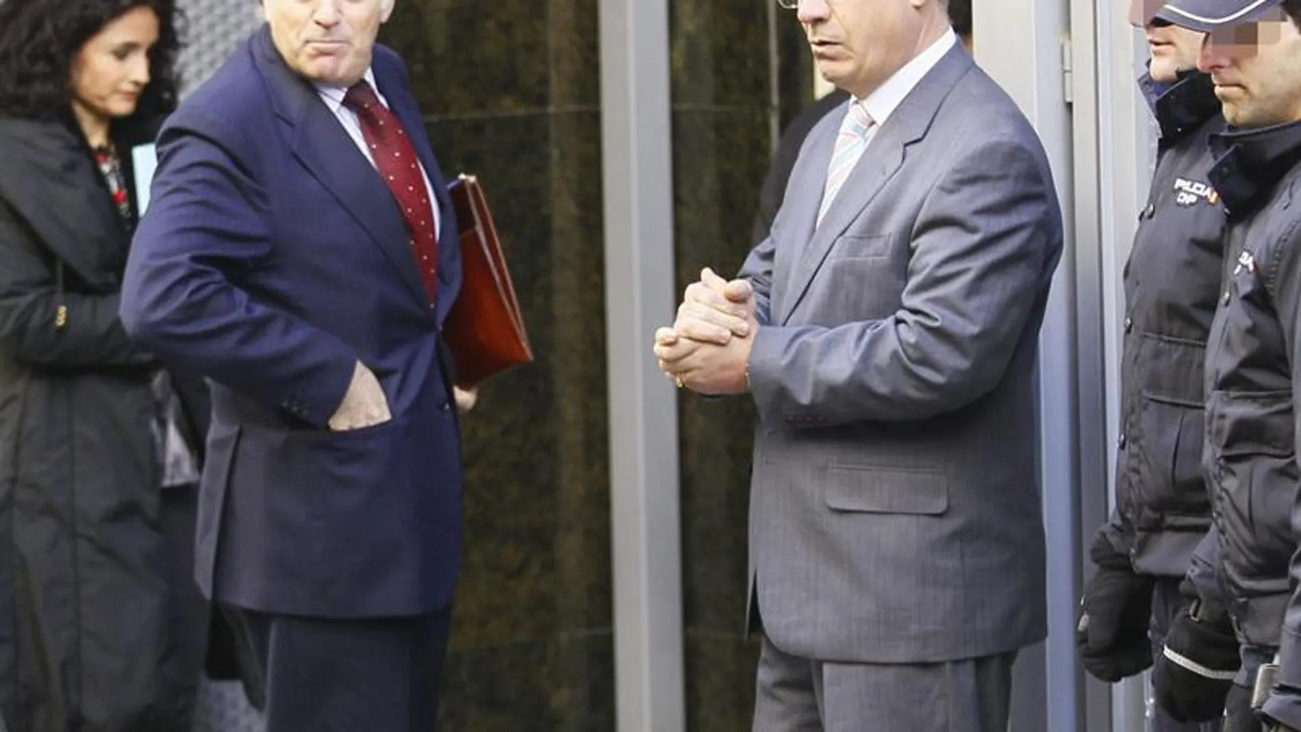 A su llegada en la Audiencia Nacional A su llegada en la Audiencia Nacional