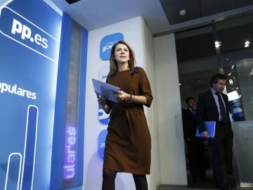 La secretaria general del PP, María Dolores de Cospedal