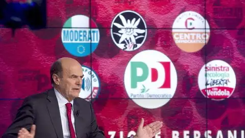 El líder del centroizquierda italiano, Pierluigi Bersani El líder del centroizquierda italiano, Pierluigi Bersani