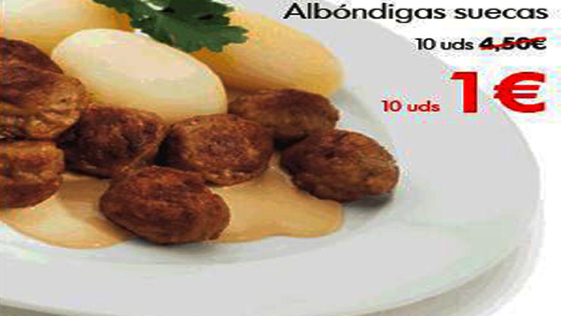 Anuncio de alb&oacute;ndigas de Ikea.