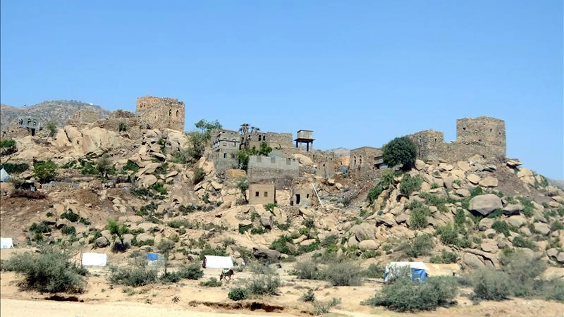 Zona ocupada por grupos tribales en Yemen Zona ocupada por grupos tribales en Yemen