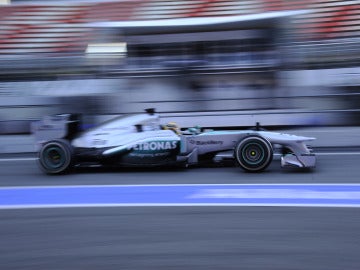 Hamilton, con el Mercedes