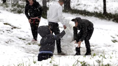 Jugando con la nieve