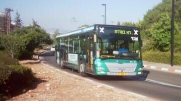 Un autobús de línea regular en Israel