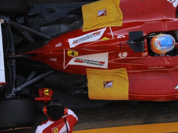 Vista cenital del F138 de Alonso