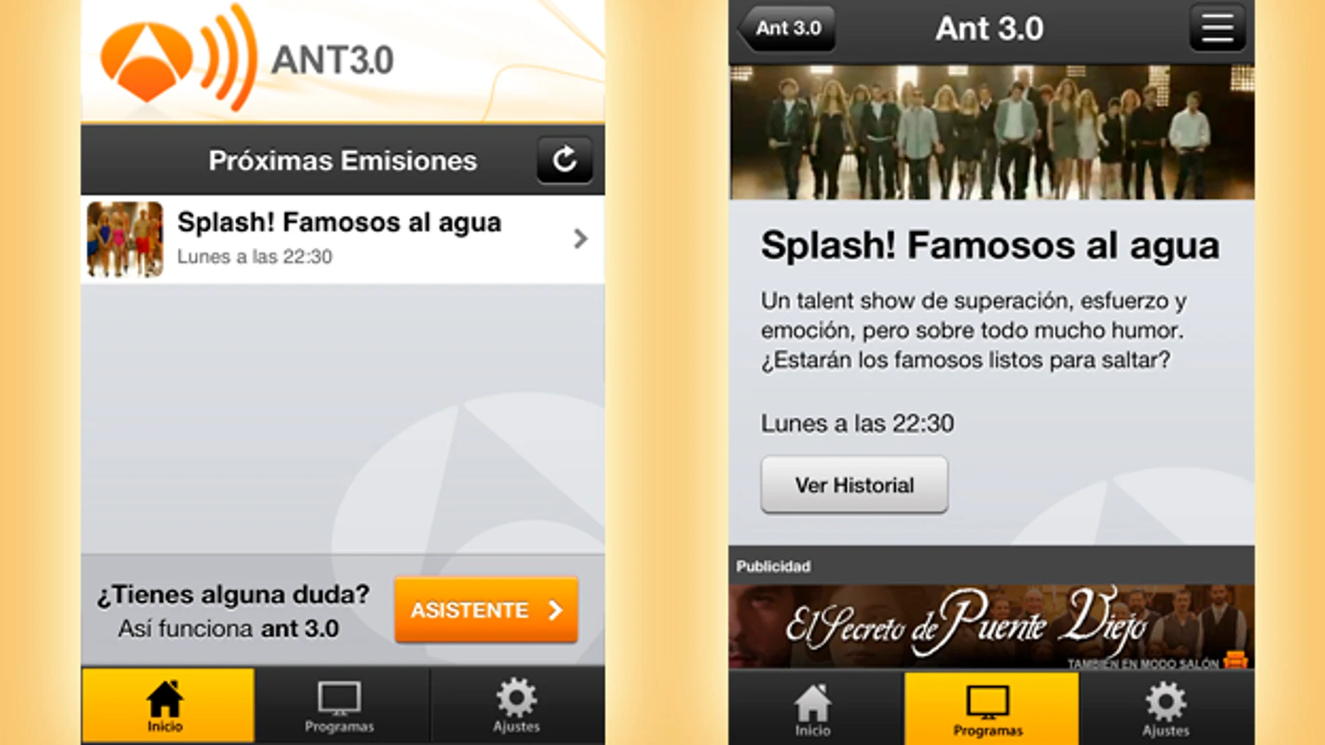 Splash en ANT3.0