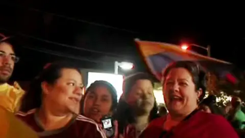 Celebran la muerte de Chávez en Miami Celebran la muerte de Chávez en Miami