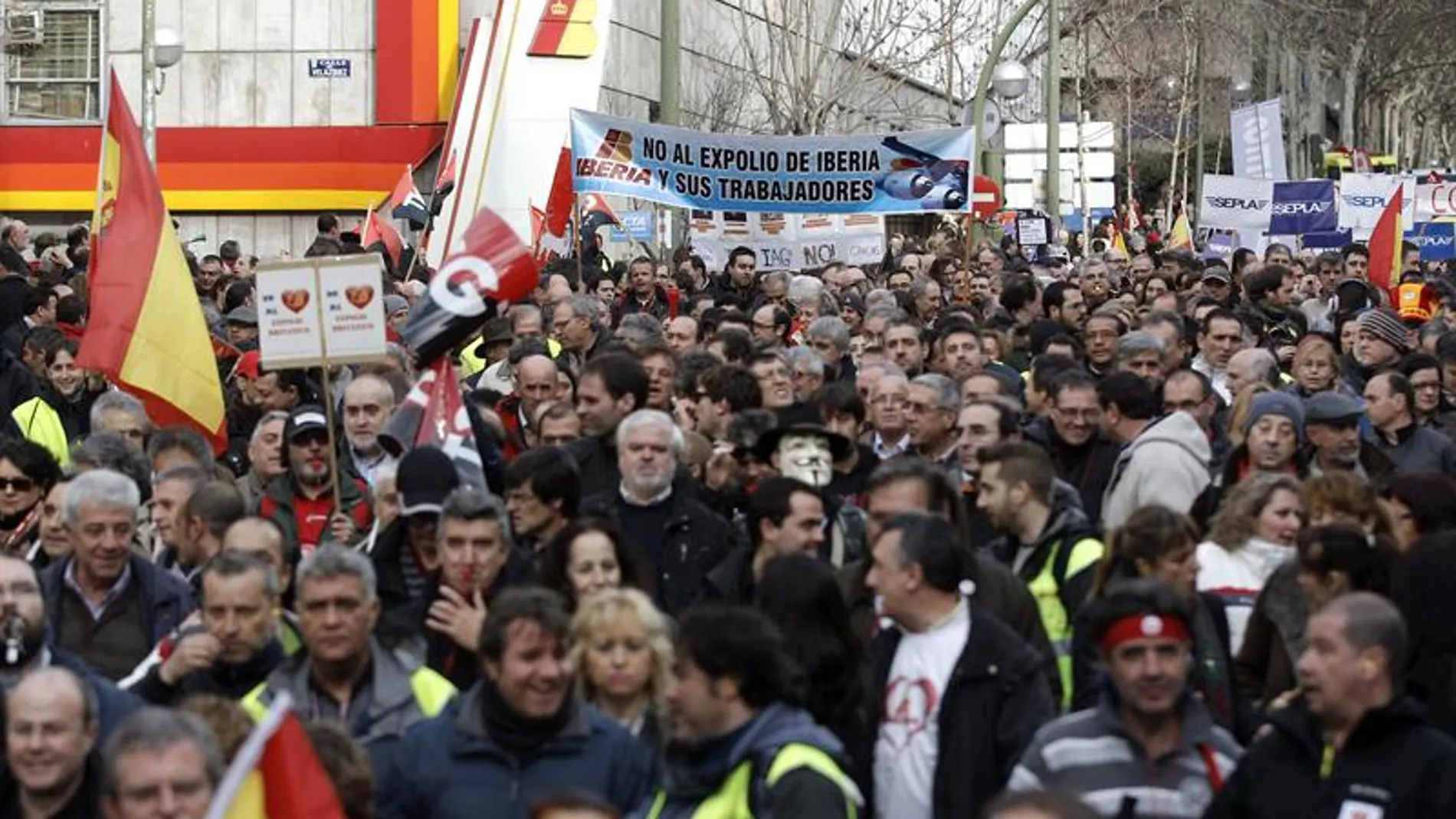 Protesta de Iberia Protesta de Iberia