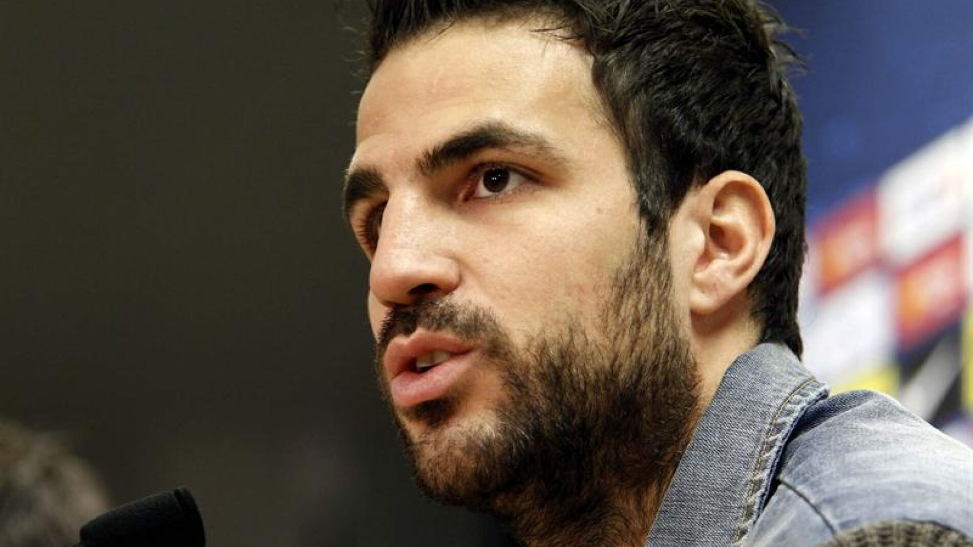 Cesc F&aacute;bregas, en la rueda de prensa