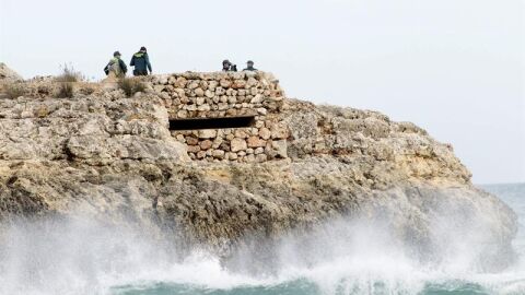  Efectivos de la Guardia Civil durante las labores de b&uacute;squeda