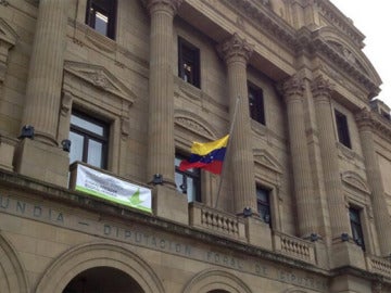 Bandera de Venezuela en la Diputación de Guipúzcoa