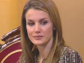 Doña Letizia, emocionada en el Senado Doña Letizia, emocionada en el Senado